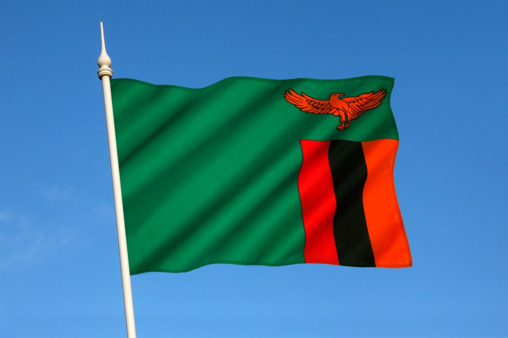The Flag of Zambia