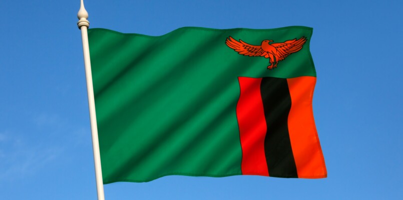 The Flag of Zambia